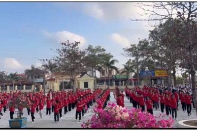 LỄ SƠ KẾT HỌC KÌ I  VÀ KHAI MẠC HỘI THI VÕ NHẠC VOVINAM